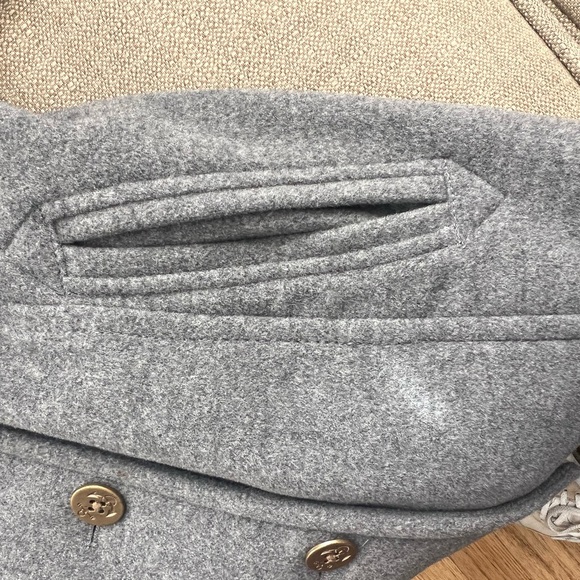 Lands' End Women's Sz6P Classic Gray Peacoat - Picture 8 of 9